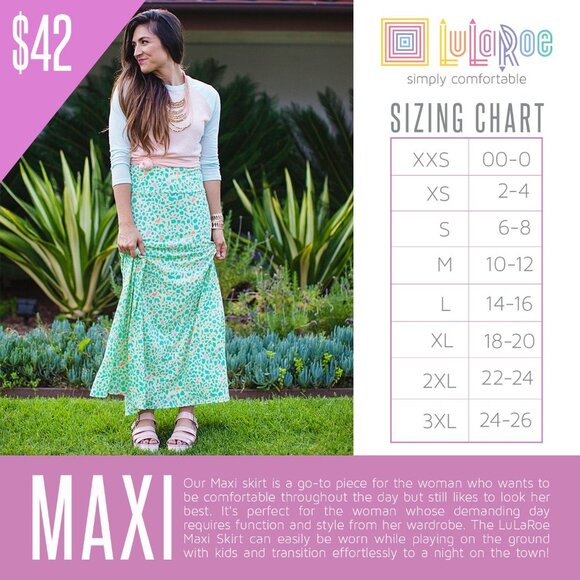 LuLaRoe Maxi Skirt Brand New with tags - Picture 3 of 3